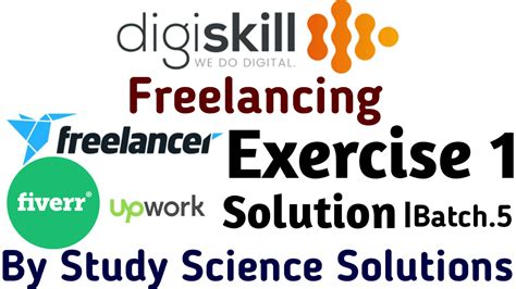 Freelancing Exercise Solve Digiskill Batch By Study Science