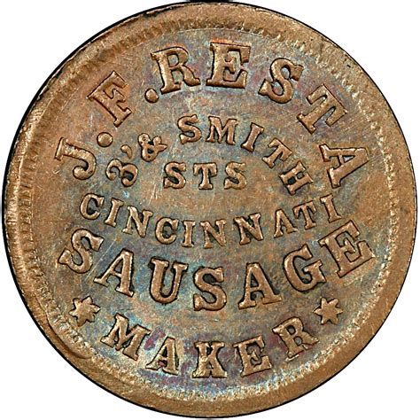 Civilwartokens OH165EU 4a Cincinnati Ohio Civil War Token PCGS