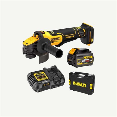 DEWALT ANGLE GRINDER 125mm FLEXVOLT 18v XR 1 X 6 0AH DCG416T1 XE R C