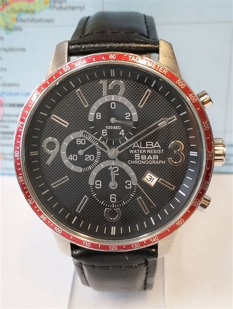 Alba Chronograph Quartz Ym X Japan Men S Full Working Vintage