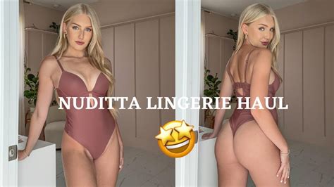 Lingerie Bodysuit Try On Haul Nuditta Tryon Video