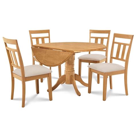 Burlington 5 Piece Small Kitchen Table Set-Kitchen Table And 4 Dining ...