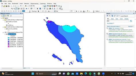 Pembuatan Peta Curah Hujan Menggunakan Metode Isohyet Idw Dan Metode