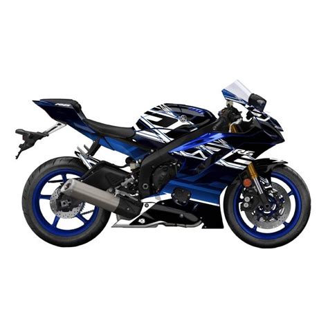 Kit D Co Kutvek Brillant Mission Noir Bleu Yamaha Yzf R Pi Ces