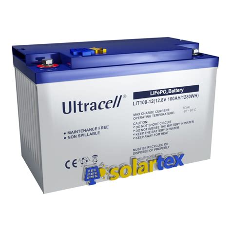 Batería De Litio 100ah 12v Ultracell Solartex Chile