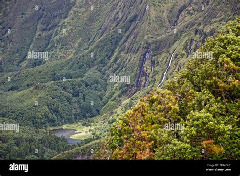 View At The Beautiful Waterfalls Of Po O Ribeira Do Ferreiro Alagoinha