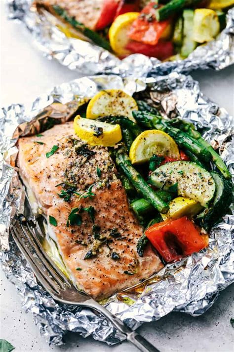 Butter Garlic Herb Salmon Foil Packets The Recipe Critic