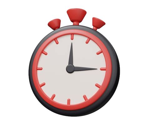 Premium Photo Stopwatch D Icon D Render Minimal Cartoon Illustration