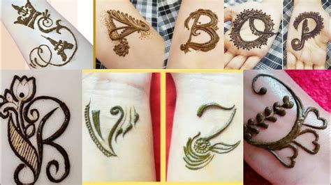 All Alphabets Mehndi Designs For Hands A To Z Alphabets Mehndi