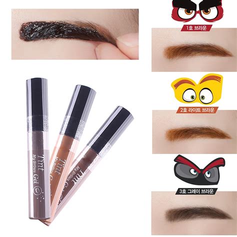 New Gray Brow Color Peel Off Eyebrow Enhancers Makeup EyeBrow Gel ...