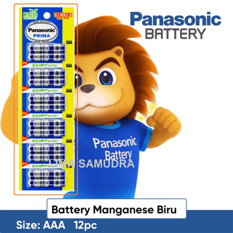 Promo Panasonic Baterai AAA Manganese Biru Battery Manganese Size A3