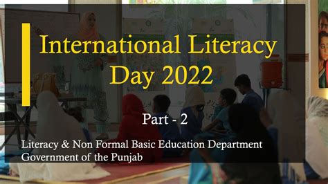 International Literacy Day Live Coverage Part Youtube