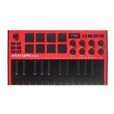 Akai Professional Controlador Midi Akai Professional Mpk Mini Mk Rojo