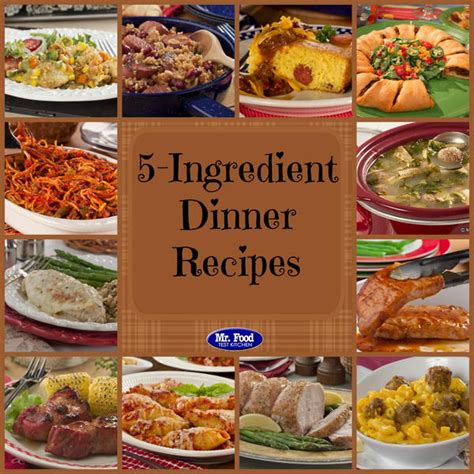 5-Ingredient Recipes: 39 Simple 5-Ingredient Dinners | MrFood.com