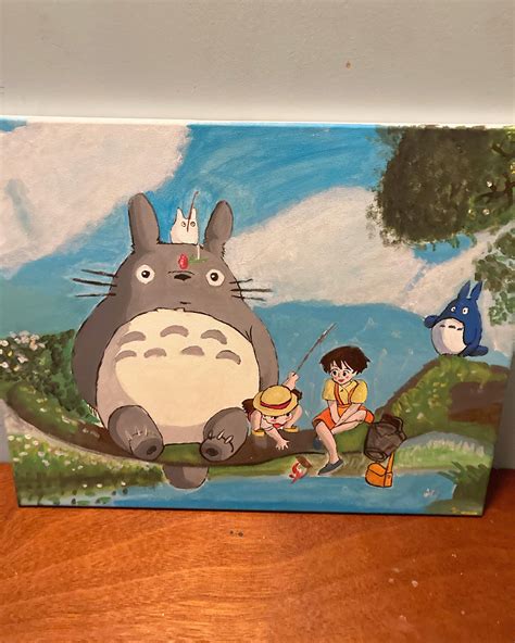 My Neighbor Totoro Painting - Etsy