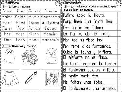 LEO Y ESCRIBO LAS SÍLABAS LECTOESCRITURA 90 FICHAS COMPLETA