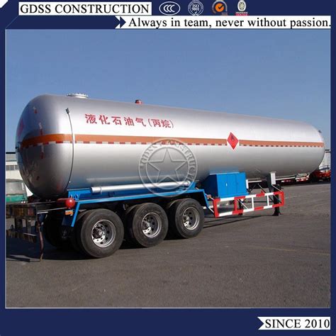 International Standard Tri Axle Liters Lpg Tanker Truck Trailer