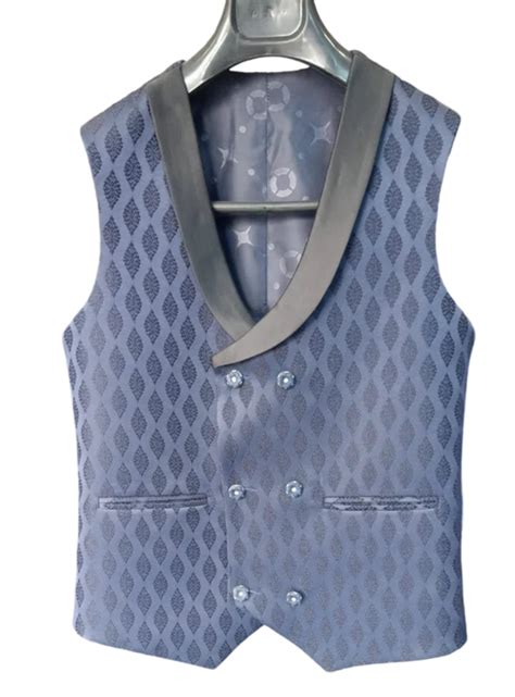 Blue Size 40 Men Cotton Check Waistcoat At Rs 400 Piece In Bengaluru