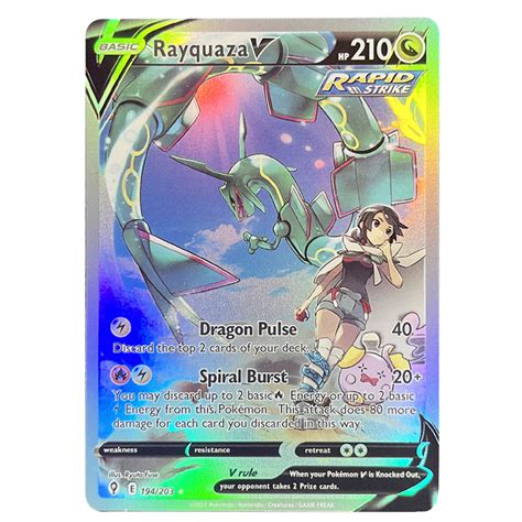 rayquaza  evolving skies evs  pokemon proxy cards xn