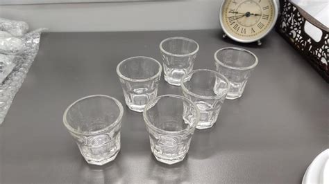 IKEA Pokal 6 PIECES GLASS 5CL GLASS CLEAR GLASS Furniture Home