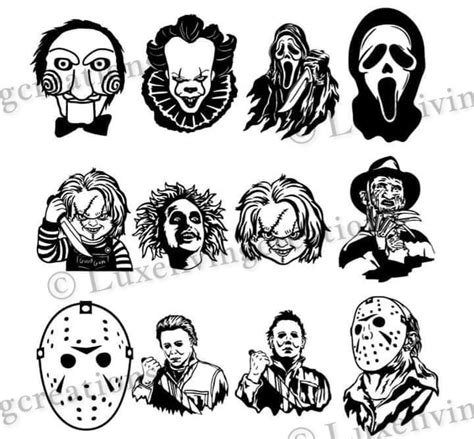 Halloween Horror Svg Bundle Halloween Characters Svg Bundle Horror