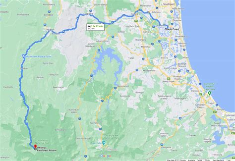 Lamington National Park Map