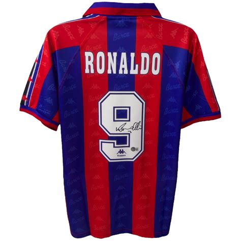 Ronaldo Nazario Signed Barcelona Jersey (Beckett) | Pristine Auction