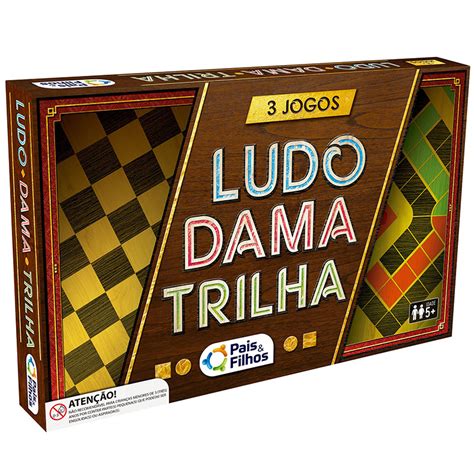 Jogos De Tabuleiro 3 Em 1 Damas Ludo E Trilha Importados Lili