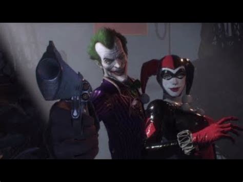 Batman Arkham Knight Vs Joker Harley Quinn Boss Fight Youtube