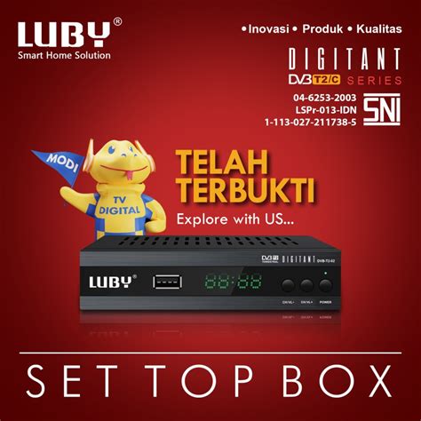 Jual Set Top Box TV Analog Ke Digital Luby Tabung LCD LED Reciever DVB