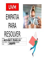 EMPATIA LENTES Pptx EMPATIA PARA RESOLVER Nombre Estudiante Nombre