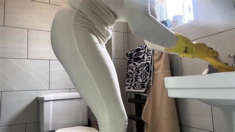 Sexy Milf Cleaning Thong