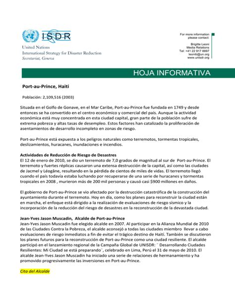 Hoja Informativa