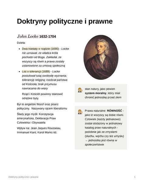 Doktryny Polityczne I Prawne Doktryny Polityczne I Prawne 1632