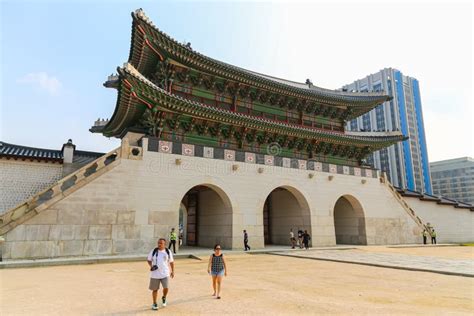 Seoul South Korea July Gwanghwamun Main Entrance Gate To