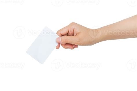 Hand Holding Card Isolated Background Png