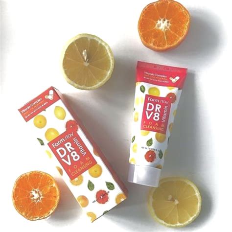 Farmstay Dr. V8 Vitamin Foam Cleansing | فروشگاه اینترنتی کالیلی