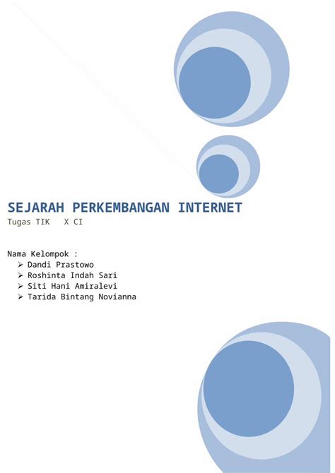 Docx Sejarah Perkembangan Internet Web Viewsejarah Internet Indonesia