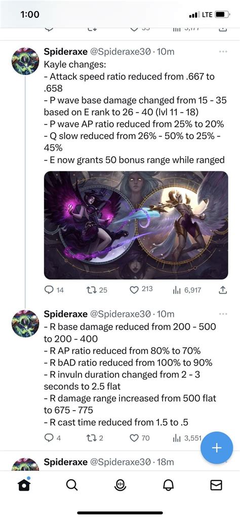 Kayle changes posted : r/Kaylemains