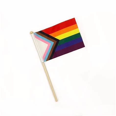 Progress Pride Hand Help Flag 5 Pack Lgbtq Pride Flag Eco Etsy