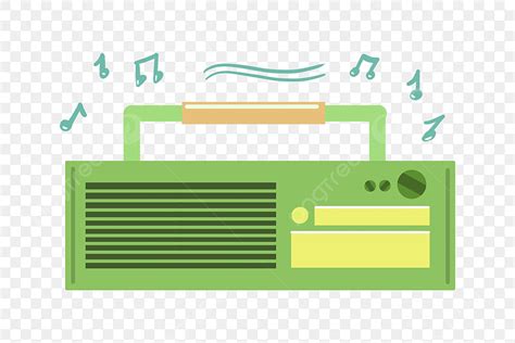 Radio Clipart Transparent Png Hd Green Radio Cartoon Illustration