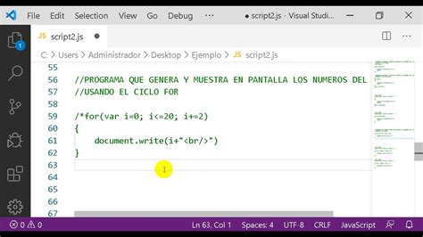 Ciclo For En Javascript Youtube