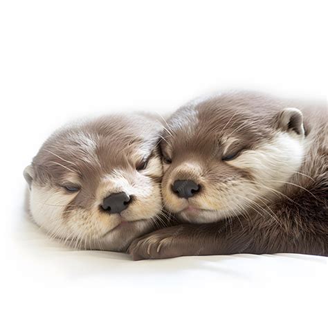 Premium AI Image | otters sleeping Sleeping