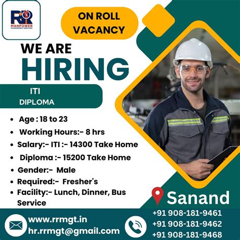 Urgent Job Requirement In Sanand Gujarat Job Alert Job Alert