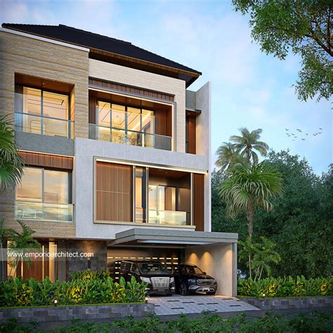 Mr Ags Modern House Floors Design Jakarta House Facade