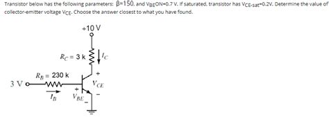 Solved Transistor Below Has The Following Parameters 150