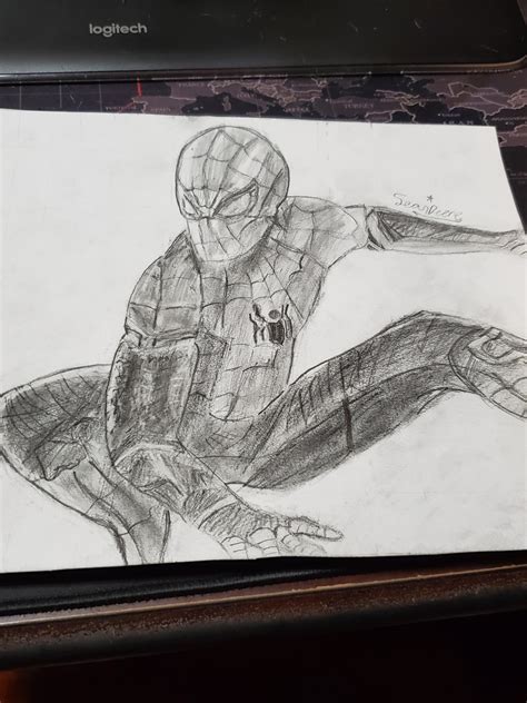 Here S A Spiderman Far From Home Drawing I Made Last Night R Fanart