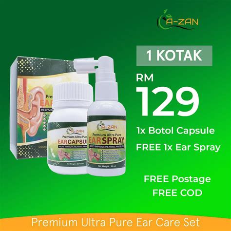 Azan Earcare Original Hilangkan Telinga Berdesing Shopee Malaysia