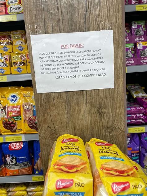 DIRETO DO MIOLO on Twitter VEJA Recado polêmico de um supermercado