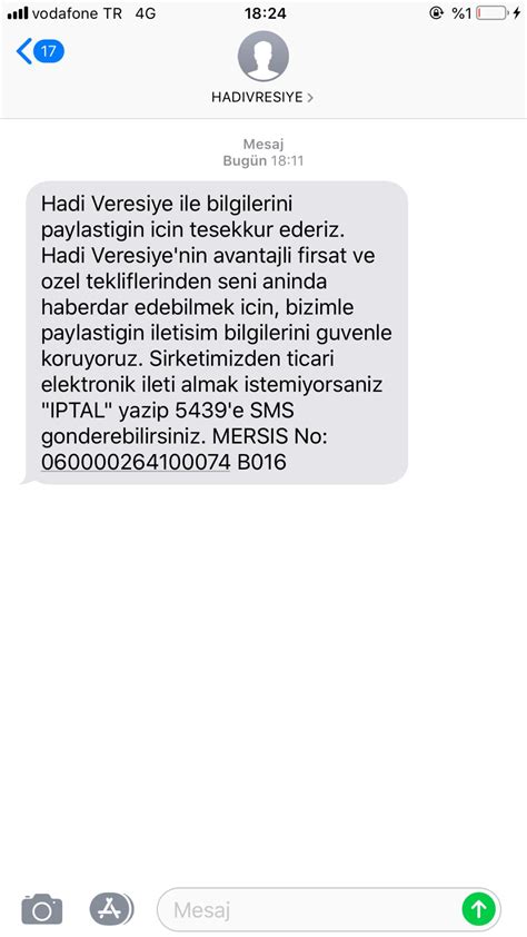 Hadi TOM Pay Hadi Veresiye Uygulamasına Bilgim Dışı Kaydedilmişim